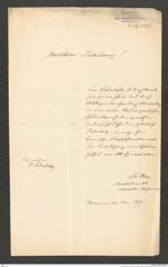 k.k. naturhistorisches Hofmuseum, Intendanzakten 1885-1896 (Hauer), Aktenzahl Z.347/1889, Seite 1